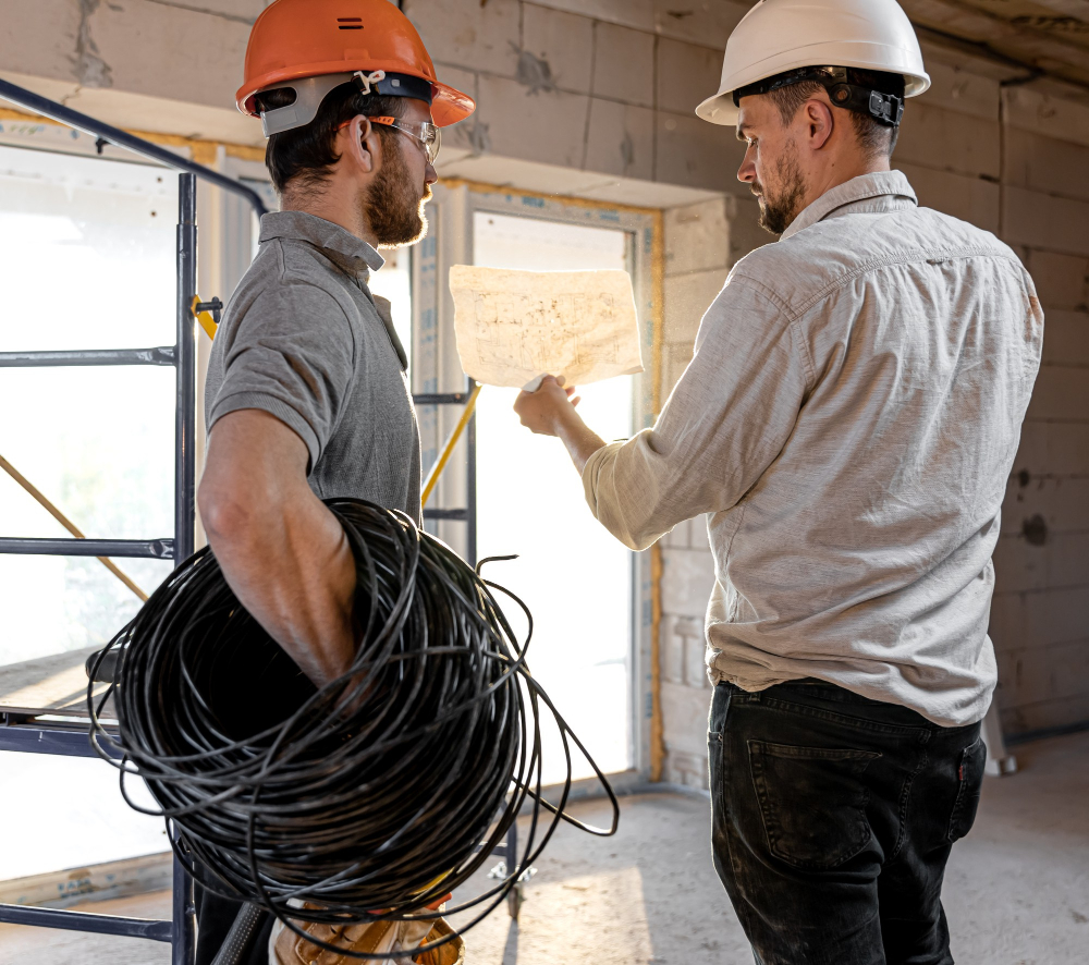 Electrician working